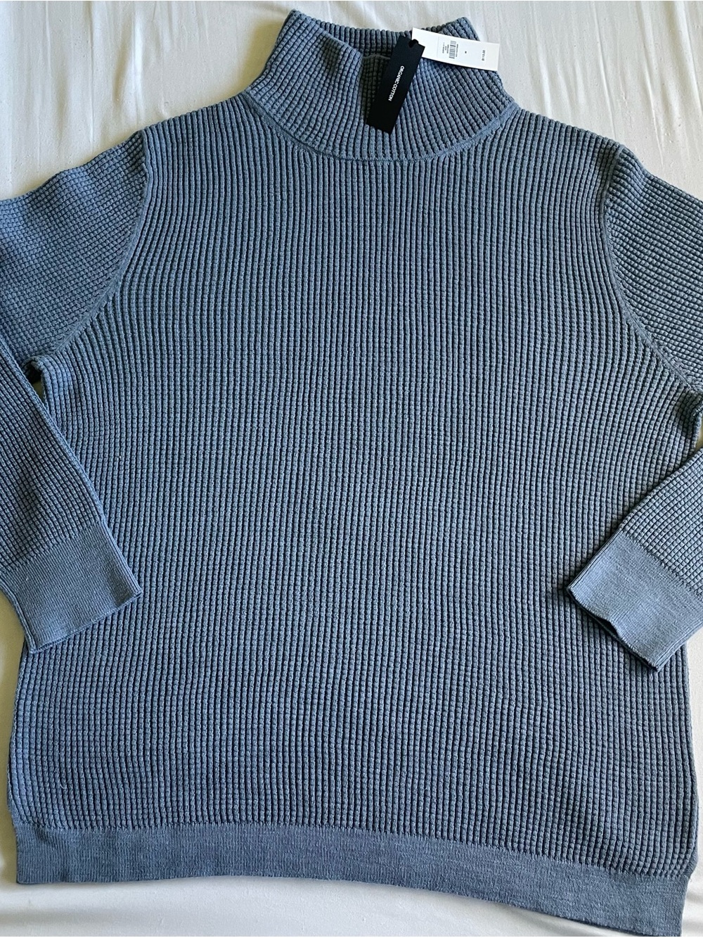 Banana Republic Slate Blue Turtleneck Knit Sweater